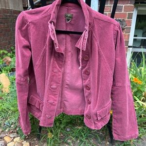 Vintage Magenta Corduroy Jacket